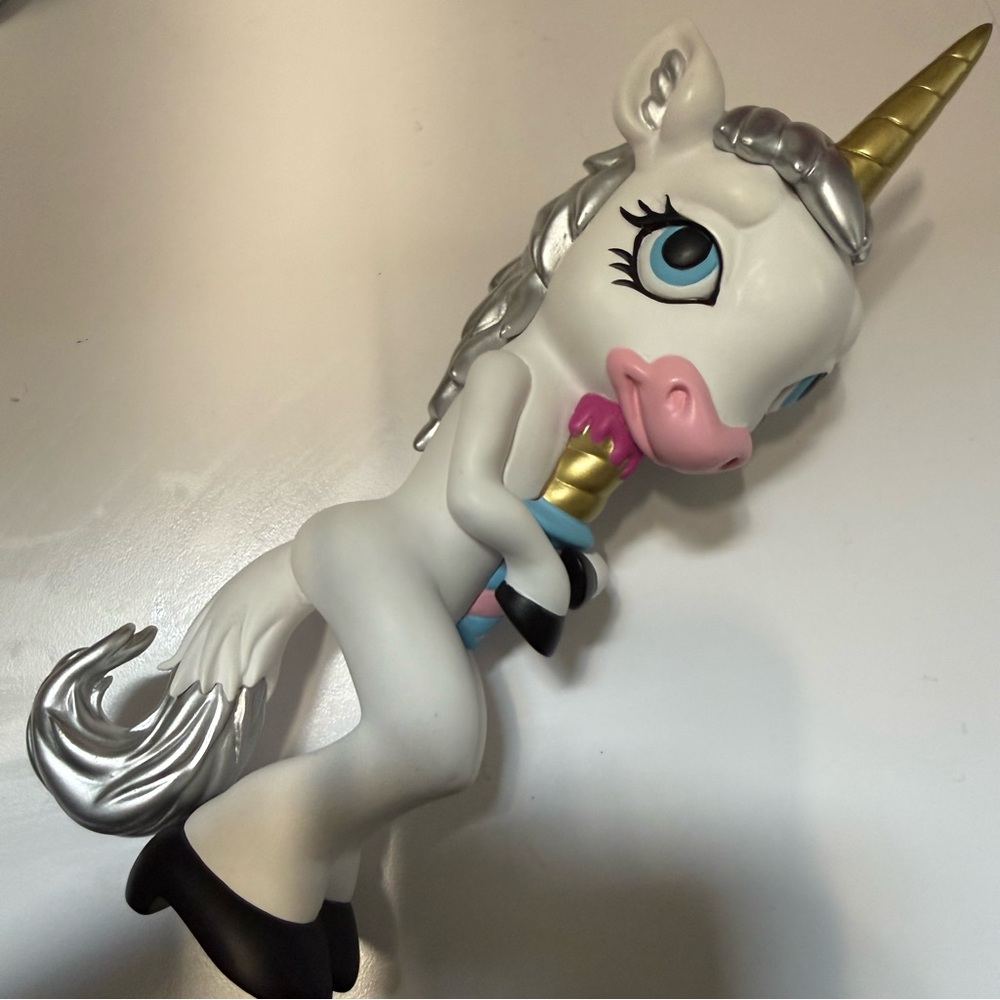 RON ENGLISH FORLORN UNICORN figure signed collectible figurine